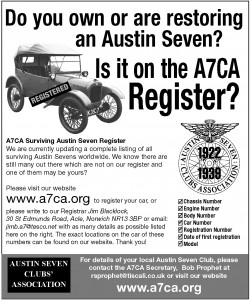 Register Quarter Page Advert