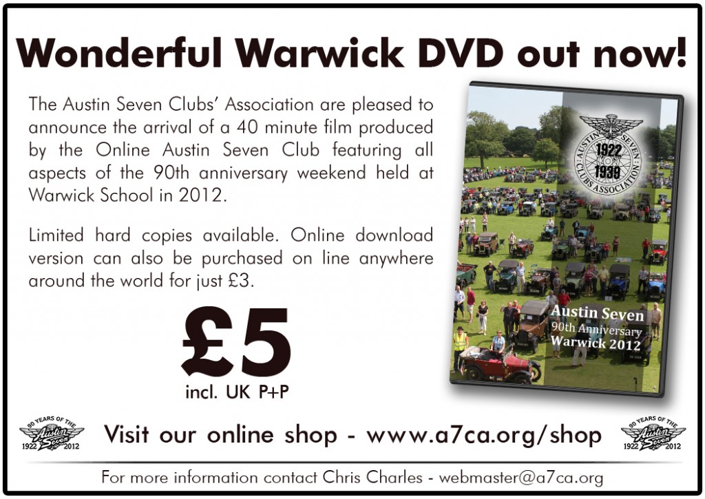 DVD Advert Wonderful Warwick
